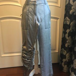 Therapy Grey Silky Effect Cargo Pants